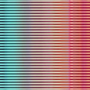 Mosaic Print Fabric / 100% Quilting Cotton Fabric / Stretch Spectrum PWWR052 / Teal and Orange Striped Fabric / by Free Spirit / 44&quot; wide