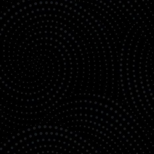 Black on Black Fabric / 100% Quilter Cotton Fabric / Spiral Dots  Hue-C6076 Black / Fabric by Timeless Treasures / 44" wide