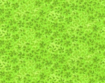 Lime Green Cotton Fabric, Mixers Collection, by MDG, 44" Wide