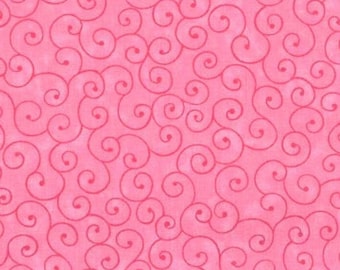 Pink Tonal Fabric / 100% Cotton Fabric / Tilt-A-Whirl Hot Pink Fabric / Fabric by MDG / 44&quot; wide