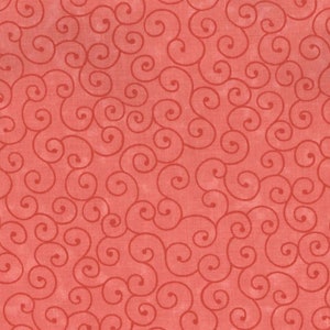 Coral Tonal Fabric / 100% Cotton Fabric / Tilt-A-Whirl Coral Fabric / Fabric by MDG / 44&quot; wide