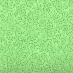 Green Tonal Fabric / 100% Cotton Fabric / Tilt-A-Whirl Lime Green Tonal Fabric / by MDG / 44&quot; wide