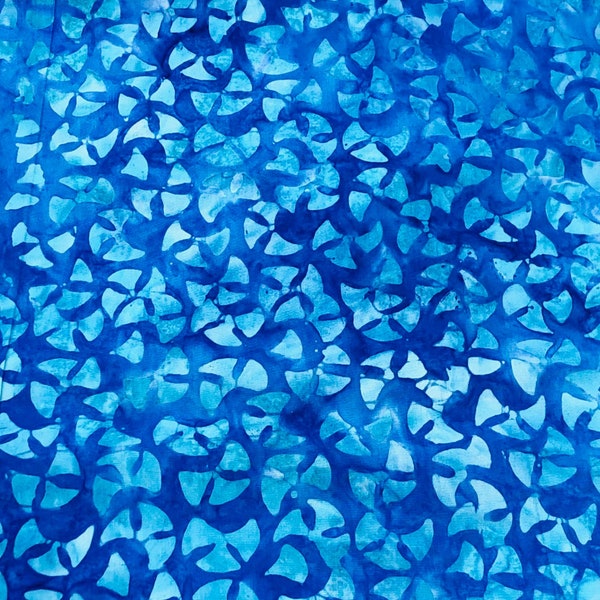 Blue Batik / 100% Cotton Fabric / Tonga Batik / Tonga Mystical B5673 Reef / Fabric by Timeless Treasures / 44" wide