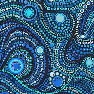 108 Wide Quilt Back Fabric / 100% Quilting Cotton / Blue Fabric / AAQXD-18493-246 Water Effervescence / by Robert Kaufman / 108&quot; wide