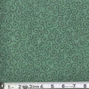 Green Tonal Fabric / 100% Cotton Fabric / Tilt-A-Whirl Hunter Green Tonal Fabric / Fabric by MDG / 44&quot; wide