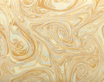 Beige Swirls Quilter Cotton Fabric, Honey Color, CX 1087, by Michael Miller, 44" wide