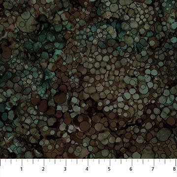 Whispering Pines Fabric / 100% Quilting Cotton Fabric / Multi Rain Drops DP23758-36 Brown / Fabric by Northcott Studio / 44" wide