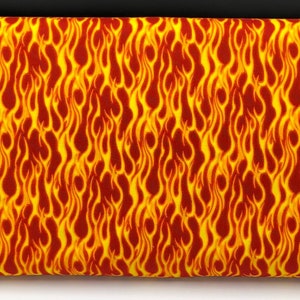 Flame Fabric / 100% Quilter Cotton Fabric / Orange Fabric / American Truckers 9479-85 / Fabric by Henry Glass Co / 44&quot; wide