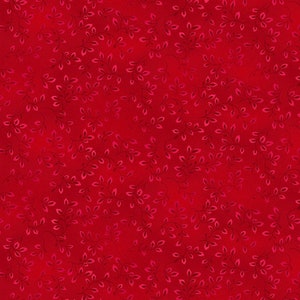 Red Tonal Fabric / 100% Quilting Cotton / Red Vines Blender Fabric / Folio Basics True Red 7755-82 / Fabric by Henry Glass / 44&quot; wide