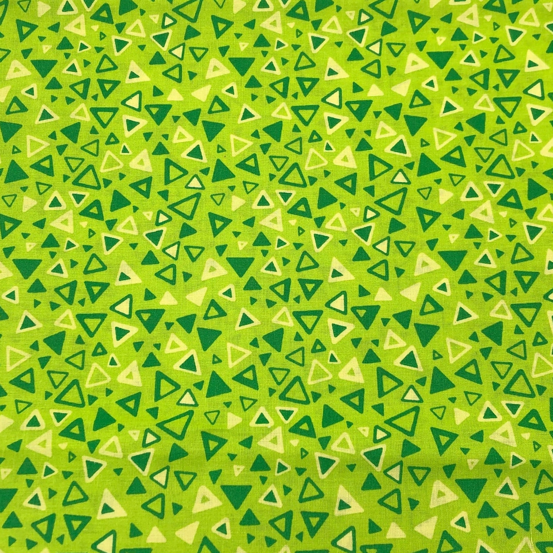 Green Fabric 100 Cotton Fabric Green Print Fabric Etsy