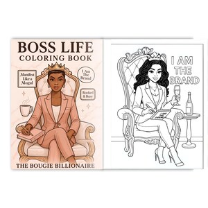 Boss Life Coloring Book:A Luxe Coloring Journey for Ambitious Women