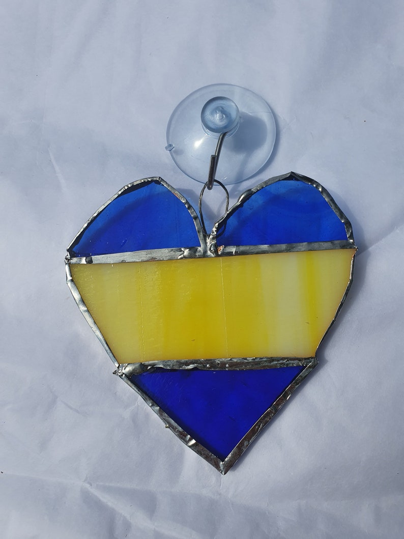 Stained Glass Heart Etsy