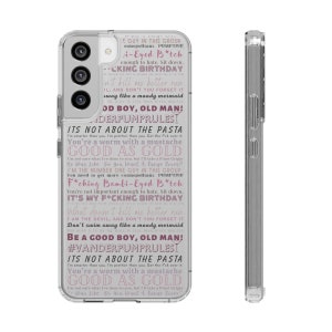Vanderpump Rules Quote Clear Phone Case (Light-Colored Phone Option) Pump Rules Phone Case for iPhones VPR Quote Phone Case Pink Clear Case