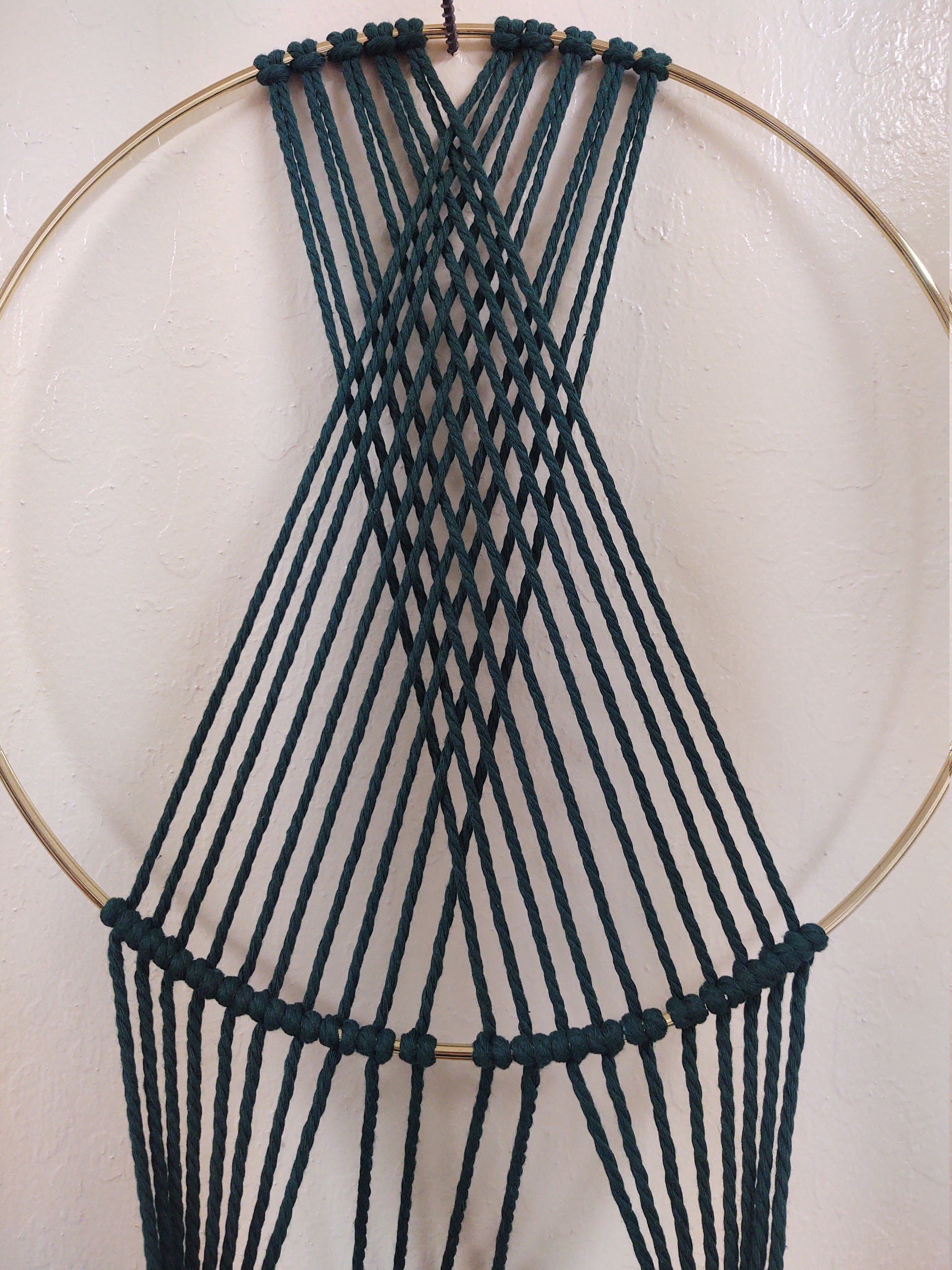 10 Wall Hanging Macrame on a Ring Etsy UK