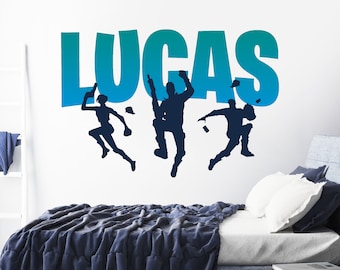 Personalized Gamer Squad Name Wall Decal |Gamer Name Vinyl Wall Decal |Personalized Teen Squad Wall Decal |Kids Gamer Room Vinyl Wall Decal