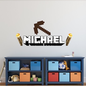 Personalized Sword Wall Gamer Name Wall Decal| Sword Gamer Name Vinyl Wall Decal| Personalized Teen Vinyl Wall Decal| Gamer Room Wall Decal