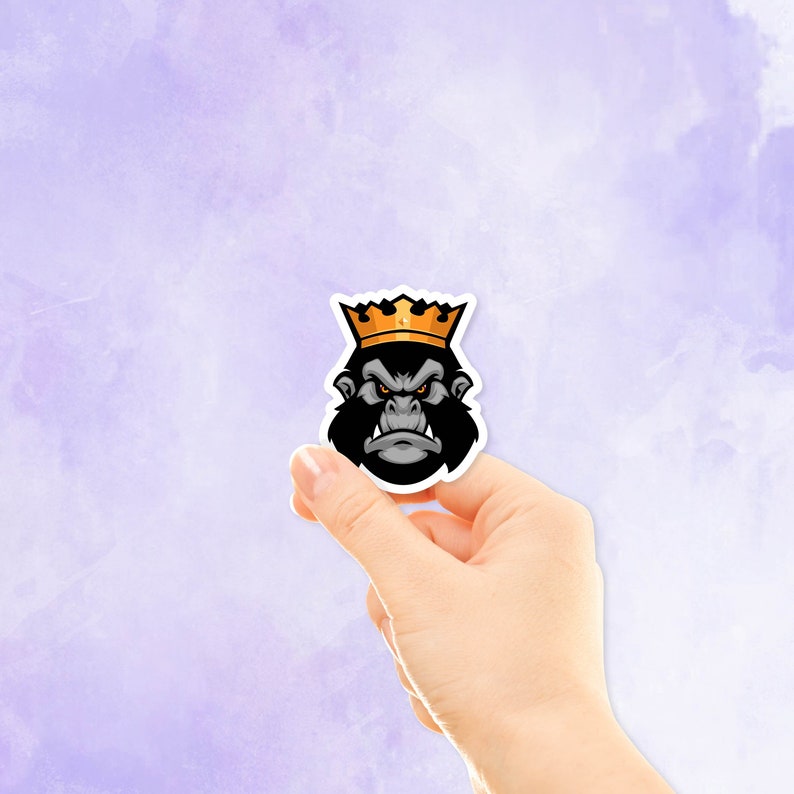 Gorilla King Sticker Decal