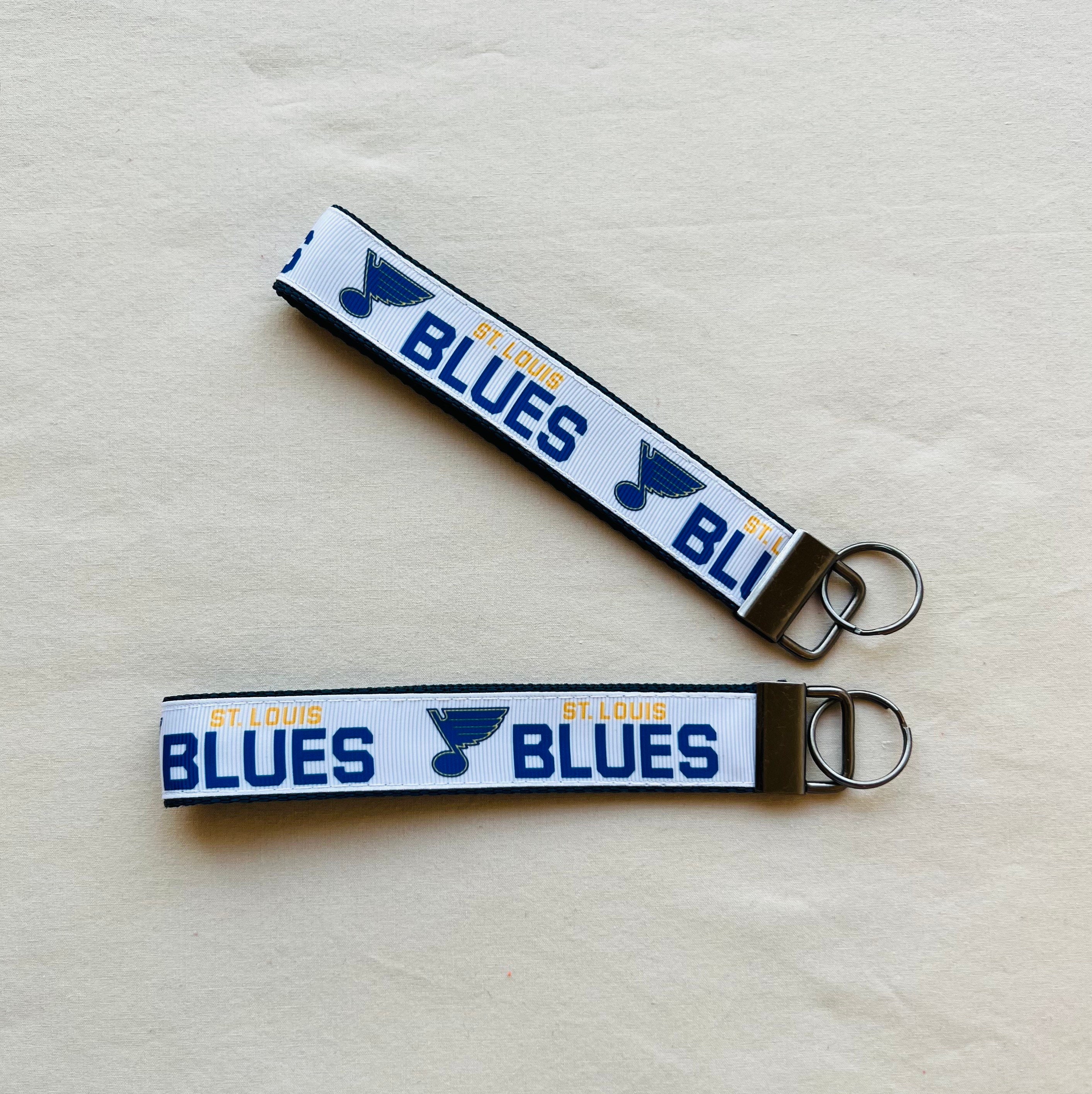 St. Louis Blues Rectangle Ball Chain Keychain