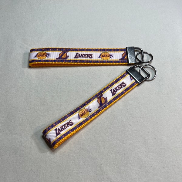 6" Key Fob Wristlet inspired by Los Angeles Lakers