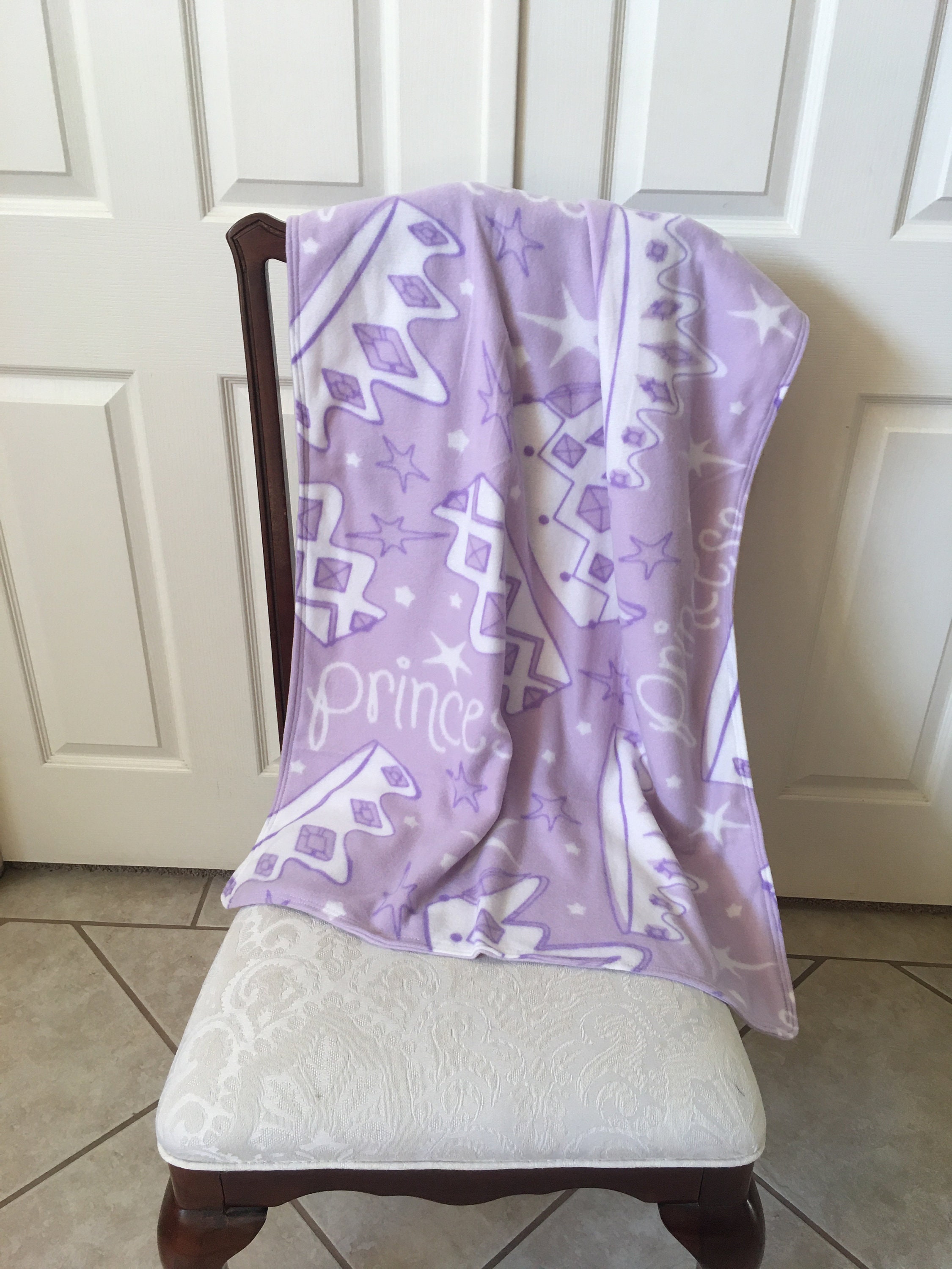 Princess Fleece Blanket Throw Double Sided Etsy