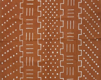 Orange Pattern Tablecloth/ Porridge Resist/ Handcrafted/ Zimbabwe/ Dining room/ Table/ Tapestry/ Gift/ Handmade/ African/
