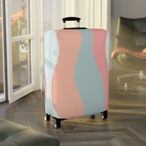 Stilvolle Pastell Aquarell Gepäckabdeckung, beste Schutzkoffer- und Gepäckabdeckung, waschbares + dehnbares Material - Reisegeschenke
