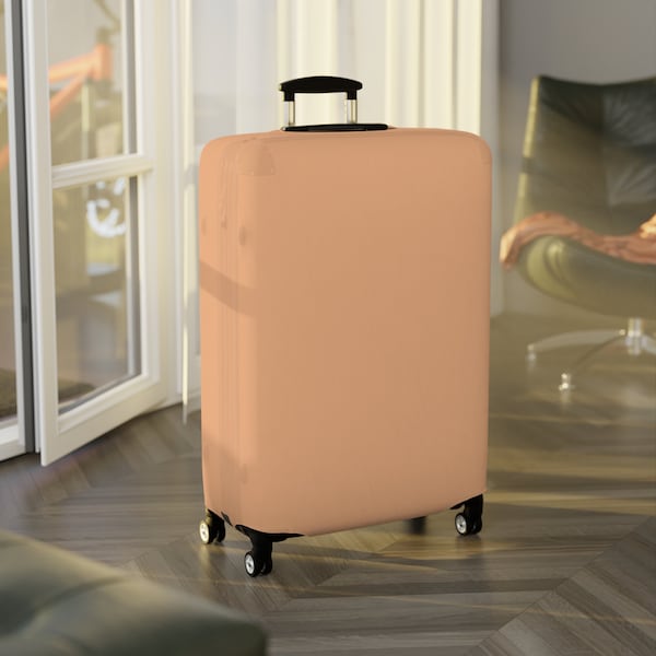 Luggage Cover -  Solid Color - Pink | Custom Print Luggage Protectors | Suitcase Covers | Travel Accessories | Baggage Cover | Gifts