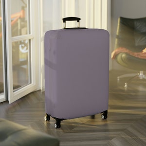 荷物カバー - 無地 - ライトパープル | カスタムプリント荷物プロテクター | スーツケースカバー | 旅行用アクセサリー | 荷物カバー | ギフト