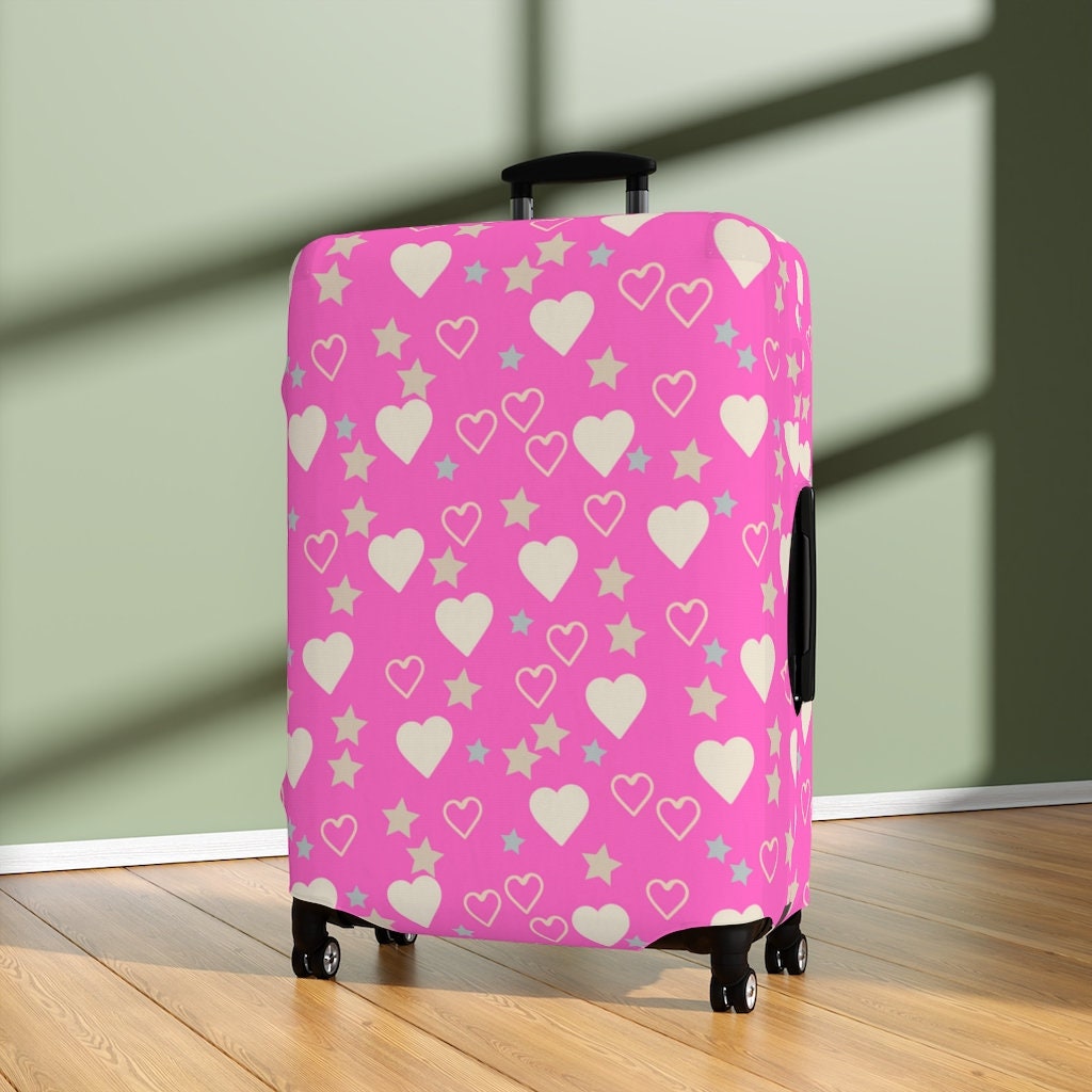 Beabes Protector de maleta de corazones de San Valentín, corazones, amor,  abstracto, rojo, fundas para equipaje de viaje, lavable, se adapta a  maletas
