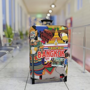 Luggage Suitcase Cover Protection - Baggage Cover - Travel Essentials - Washable Polyester Spandex Material - 3 sizes - Thailand Bangkok
