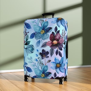 Bedruckte Gepäckhülle für unterwegs - Schutz von Koffer und Gepäck - Reiseaccessoires und Geschenke - Waschbare und dehnbare Bezüge