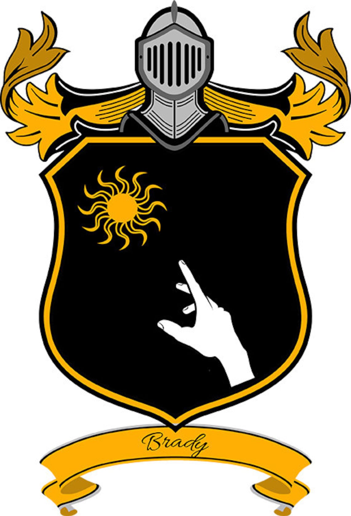 Brady Family Coat of Arms Download for history buffs Etsy