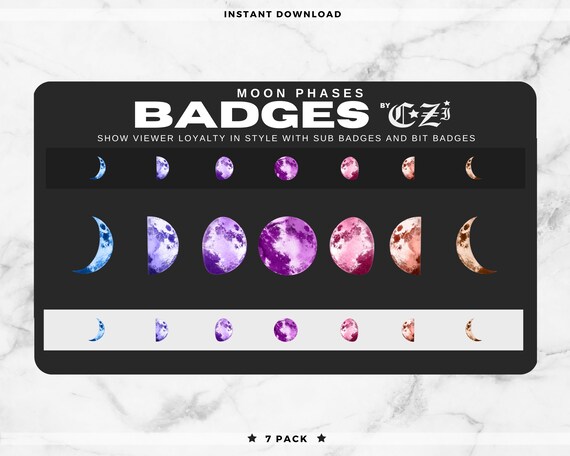 Twitch Sub Badges Bit Badges Moons Etsy Twitch Sub Badges Bit Badges Moons Etsy