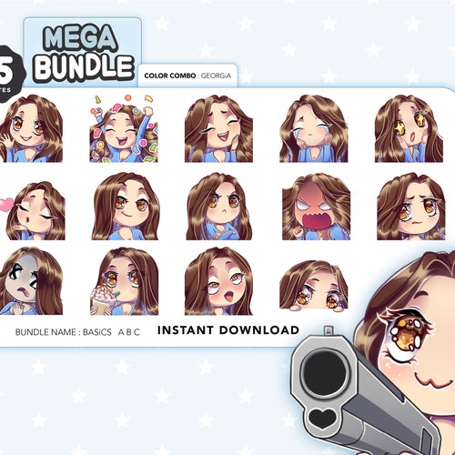 Anime Girl Emote Pack Aria Teddy Brown Hair Blue Eyes Etsy New Zealand Anime Girl Emote Pack Aria Teddy Brown Hair Blue Eyes Etsy New Zealand