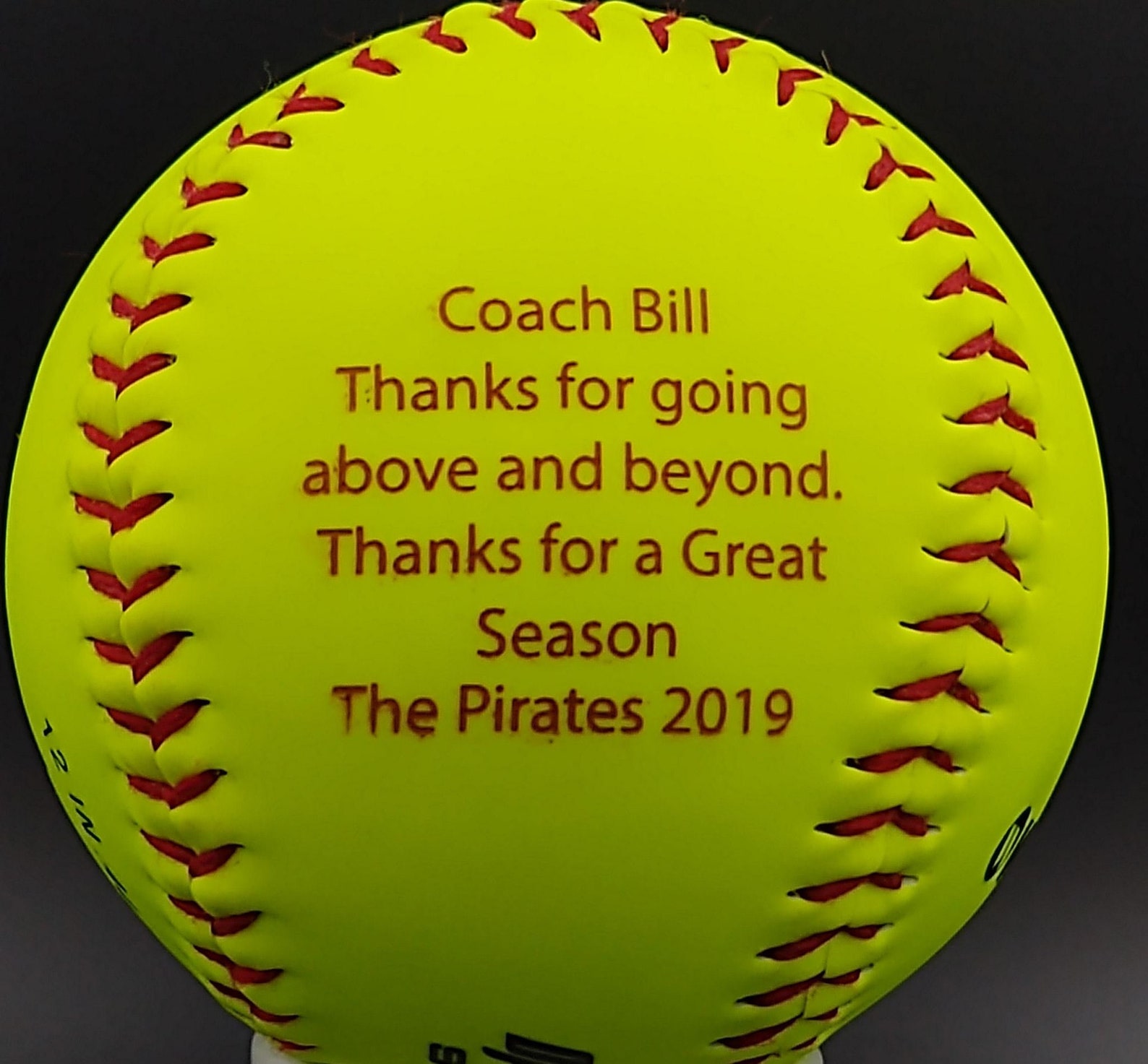 Laser Engraved Softball/baseball Etsy