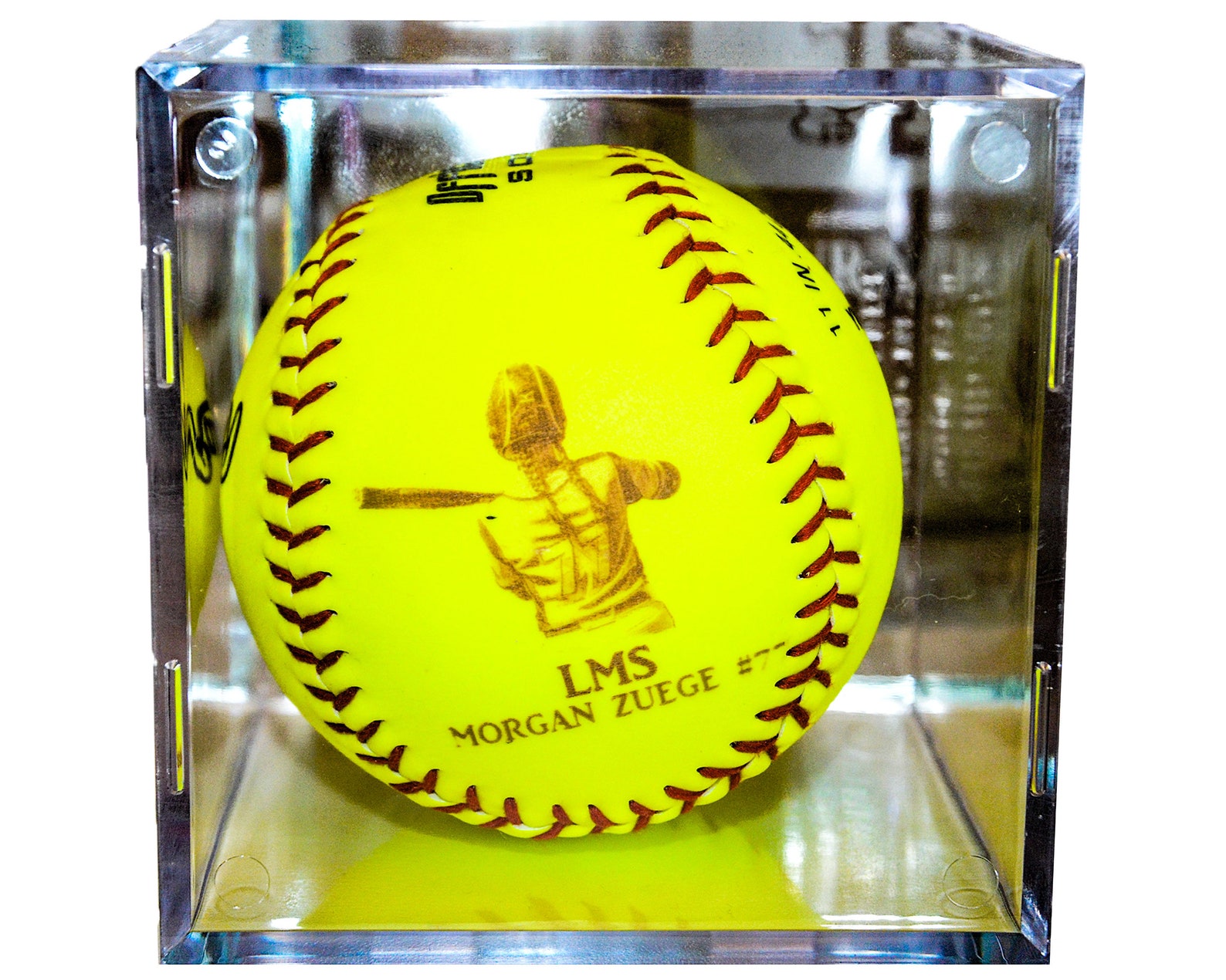 Personalized laser engraved softball Etsy