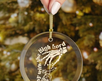 ACOTAR Suriel Glass Ornaments, SJM Universe Officially Licensed SJM merch, Take me to Velaris, Sarah J. Maas Rhysand Bookish Christmas gift