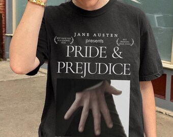Pride and Prejudice hand flex shirt Fitzwilliam Darcy Comfort Colors shirt Pemberley Jane Austen merch Elizabeth and Darcy most ardently