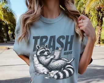 Smut shirt Raccoon Trash Reader Comfort Colors shirt, Trendy Bookish Booktok smutty spicy books tshirt, Bookworm book club reading gift idea