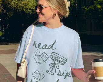 Book girl summer funny cocktail shirt Martini shirt Hot girls read books smut reader book club merch book girlie preppy things soft girl