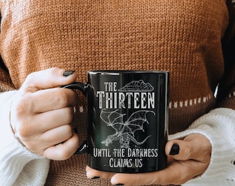 Throne of Glass The Thirteen Mug, 11oz Manon Blackbeak TOG cup, Abraxos Officially LICENSED Sarah J Maas SJM merch acotar bookish gift