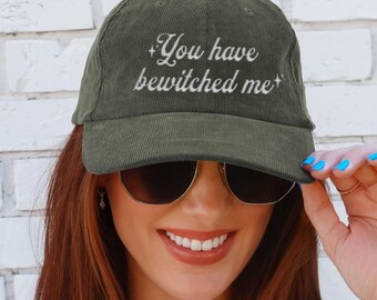 You have bewitched me mr Darcy hat Vintage bookish Embroidery Cap Pride and Prejudice Jane Austen merch bibliophile book lover reading gift