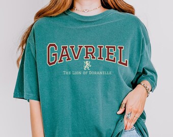 Gavriel Throne of Glass shirt Comfort Colors tee, Gavriel  Lion of Doranelle TOG merch tshirt, Booktok SJM LICENSED Bookish merch gift