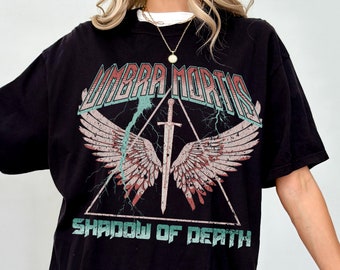 Umbra Mortis Crescent City Comfort Colors tee, Hunt Athalar Bryce Quinlan House of Flame and Shadow shirt HOFAS SJM merch HOSAB Ruhn Danaan