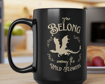 Throne of Glass The Thirteen Mug, 15oz Manon Blackbeak TOG cup, Abraxos Officially LICENSED Sarah J Maas SJM merch acotar bookish gift