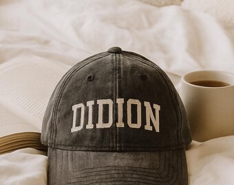 Joan Didion hat Literature Vintage Embroidery Cap Bookish dad hat Librarian gift for writer reader hat author book lover worm book club gift