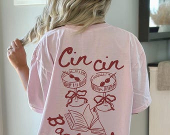 Book girlie funny cocktail shirt Martini shirt Hot girls read books smut reader book club merch bookish clothing preppy things old money