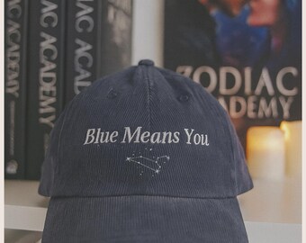 Czapka z haftem Akademii Zodiaku Czapka czytelnika książek Niebieski oznacza, że posiadasz licencję na produkty Akademii Zodiaku Lance Orion Darcy Vega Prezent Akademii Aurory