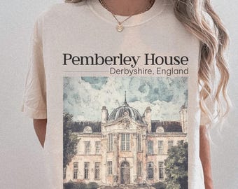 Pemberley est 1813 Pride and Prejudice Jane Austen merch Comfort Colors shirt Elizabeth & Darcy most ardently Fitzwilliam Darcy classic lit