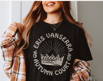 Eris Vanserra ACOTAR Comfort Colors shirt, Officially Licensed SJM Sarah J Maas merch, Autumn Court tshirt gift, A Court of Silver Flames